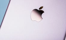Apple logo on back of iPhone 7