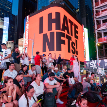 Times Square NFT billboard