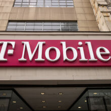 T-Mobile logo on store sign