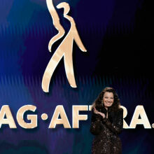 SAG-AFTRA President Fran Drescher speaks onstage during the 29th Annual Screen Actors Guild Awards at Fairmont Century Plaza on February 26, 2023 in Los Angeles, California.