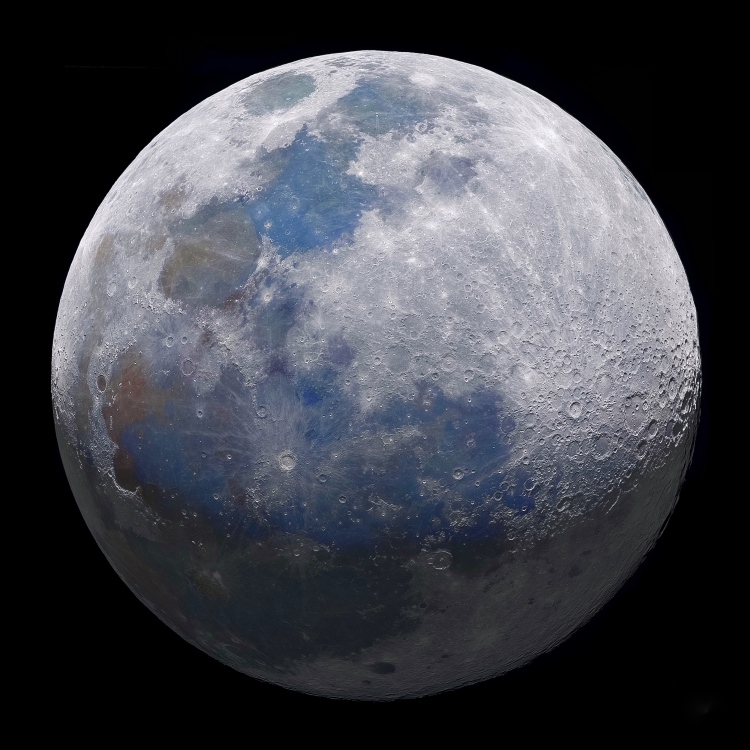An image of the moon in space.