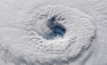 the eye of Hurricane Florence