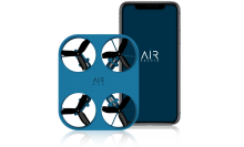 air neo drone next to a smart phone
