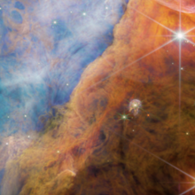 the James Webb Space Telescope capturing the Orion Nebula